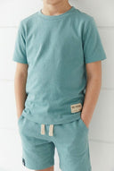 Set aus Basic-Shorts und T-Shirt aus Baumwolle für Kinder