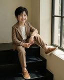 Keten Çizgili Çocuk Takım Elbise