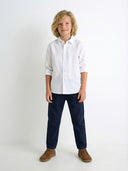 Çocuk Uzun Kollu Gömlek | %100 Doğal Pamuk Keten | 3-9 Yaş | RG1567