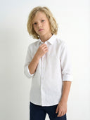 Çocuk Uzun Kollu Gömlek | %100 Doğal Pamuk Keten | 3-9 Yaş | RG1567
