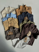 Детская рубашка с воротником-стойкой для мальчиков – 3-9 лет, 100% хлопок, длинные рукава | RG1569