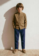 Erkek Çocuk Hakim Yaka Gömlek – 3-9 Yaş %100 Pamuk Uzun Kollu | RG1569