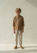 Erkek Çocuk Hakim Yaka Gömlek – 3-9 Yaş %100 Pamuk Uzun Kollu | RG1569