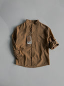 Детская рубашка с воротником-стойкой для мальчиков – 3-9 лет, 100% хлопок, длинные рукава | RG1569