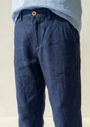 Kinder-Leinen-Kurzarmhemd