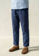 Kinder-Leinen-Kurzarmhemd