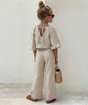 Children's Linen Blouse Set