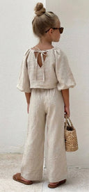 Children's Linen Blouse Set