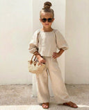 Children's Linen Blouse Set