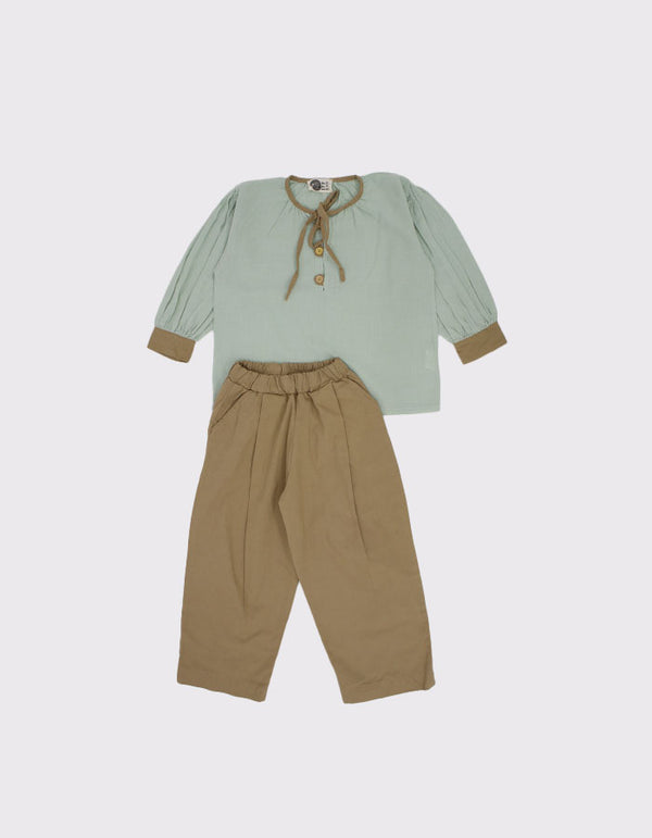 Set aus Leinenhemd und Hose für Kinder | RG1574