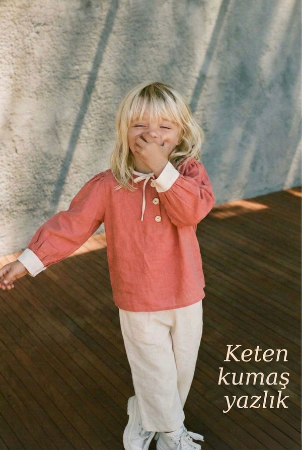 Set aus Leinenhemd und Hose für Kinder | RG1574