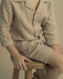 Kinder-Set aus Shorts und Hemd aus Leinen