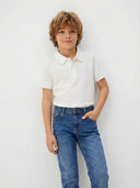 Polo Yaka Çocuk Tişört | Pike Kumaş, Rahat Kesim | 3-9 Yaş | RG1585