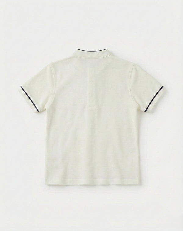 Kinder-T-Shirt mit Knopfdetail und Richterkragen | RG1586