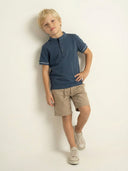 Erkek Çocuk Hakim Yaka Pike Tişört %100 Pamuk 3–9 Yaş | RG1586