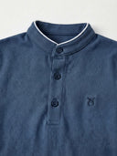 Erkek Çocuk Hakim Yaka Pike Tişört %100 Pamuk 3–9 Yaş | RG1586