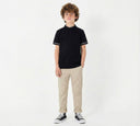 Erkek Çocuk Hakim Yaka Pike Tişört %100 Pamuk 3–9 Yaş | RG1586