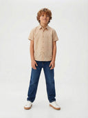 Çocuk Basic Düz Kesim Jean Pantolon %100 Pamuk Kız & Erkek 3–9 Yaş | RG1592