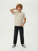 Çocuk Basic Düz Kesim Jean Pantolon %100 Pamuk Kız & Erkek 3–9 Yaş | RG1592