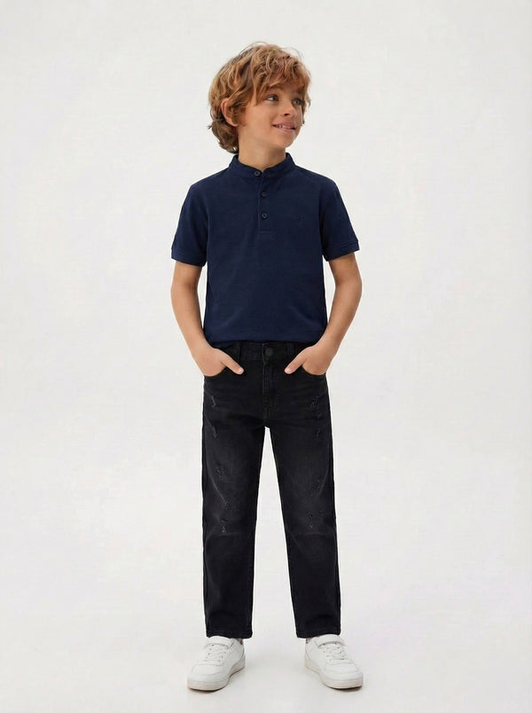 Kinderjeans mit weitem Bein | 100 % Baumwolle | Mädchen & Jungen | RG1593