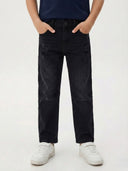 Çocuk Bol Paça Kot Pantolon %100 Pamuk Kız & Erkek | Rahat Jean | RG1593