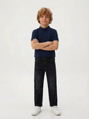 Çocuk Bol Paça Kot Pantolon %100 Pamuk Kız & Erkek | Rahat Jean | RG1593