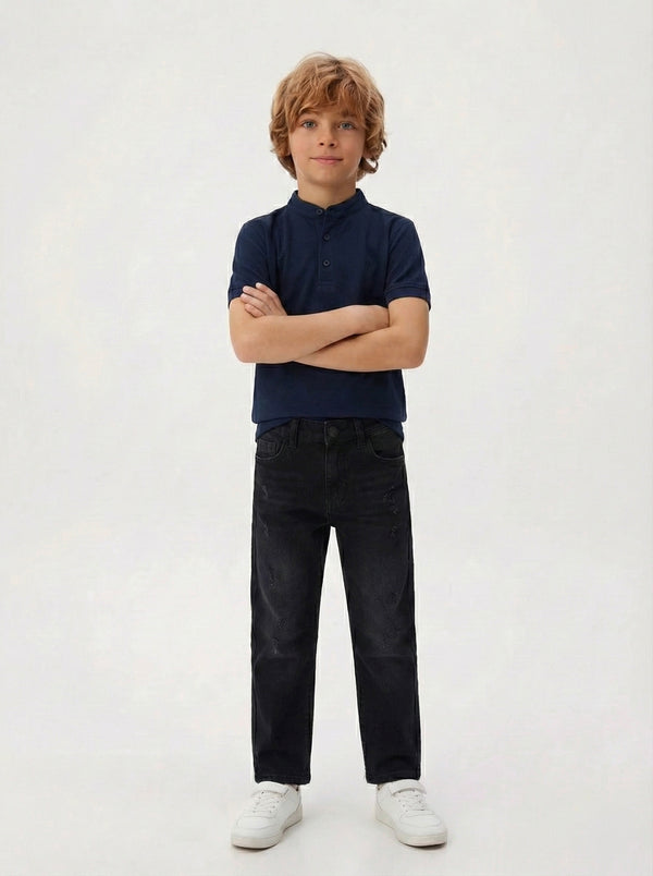 Kinderjeans mit weitem Bein | 100 % Baumwolle | Mädchen & Jungen | RG1593