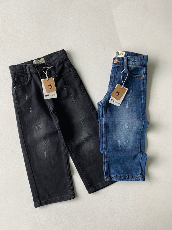 Kinderjeans mit weitem Bein | 100 % Baumwolle | Mädchen & Jungen | RG1593