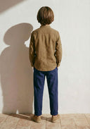 Çocuk Keten Pantolon %100 Pamuk Keten 3–9 Yaş | RG1606