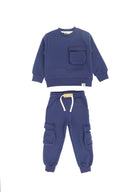 Unisex Pocket Top and Bottom Tracksuit Set