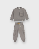 Unisex Pocket Top and Bottom Tracksuit Set