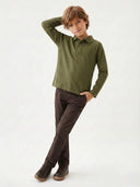 Çocuk Uzun Kollu Polo Yaka Pike Tişört | 3–9 Yaş | RG Brand | RG1634