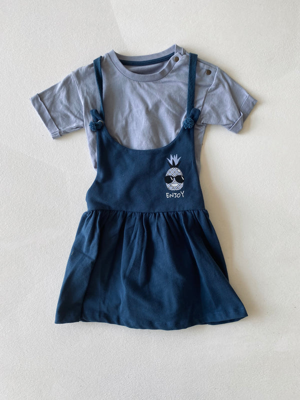Mädchen-Latzkleid mit T-Shirt | RG Brand | 6 Monate–4 Jahre | RG165