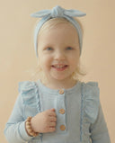 Детское платье с оборками и повязка на голову для девочки | Вафельная ткань | 6 месяцев – 3 года | Стильное детское платье | RG169