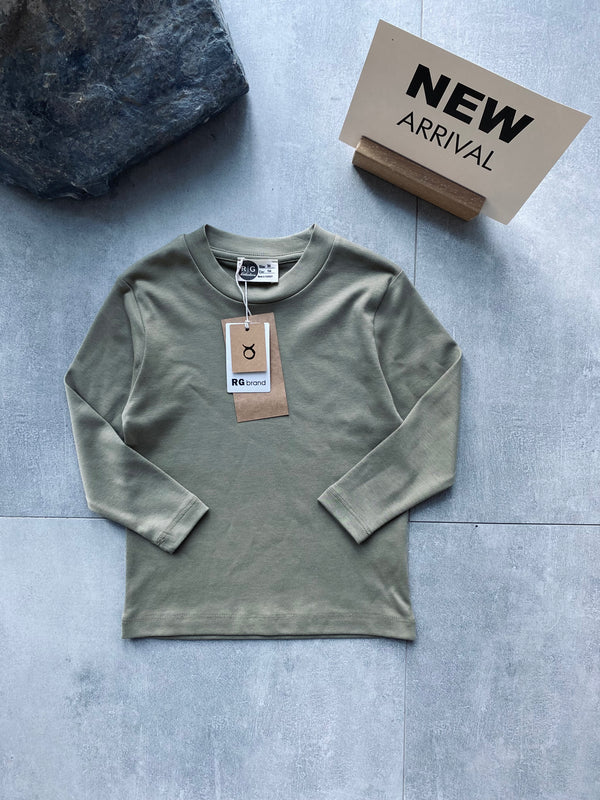 Genç Çocuk Basic Uzun Kollu Pamuk Tişört | Kız Ve Erkek | 9–15 Yaş | RG Brand | RG3701