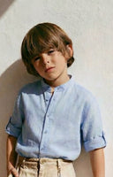 Bol Kesim Kız ve Erkek Çocuk Pantolonu %100 Pamuk Keten 3–9 Yaş | RG1711