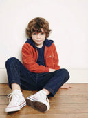 Kadife Kapüşonlu Çocuk Gömlek | İç Tişörtlü, Şık & Rahat Tasarım | Lacivert, Kahverengi, Kiremit | RG1720