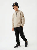 Girls and Boys 3-Piece Tracksuit Set 3 Yarn No Raising – Sweatshirt, Sweatpants and Beanie