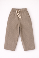 Çocuk Balon Pantolon | 3–9 Yaş | Keten, Bol Paça | Taş & Haki | RG1747