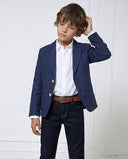 Çocuklar İçin Doğal Keten Kumaş Ceket