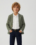 Çocuk Uzun Kollu Gömlek | %100 Doğal Pamuk Keten | 3-9 Yaş | RG1567