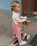 Kız Salopetli Bebek Takımı %100 Pamuk 6 Ay–3 Yaş | Denim Görünümlü | RG232