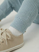 Half-Button Natural Waffle Baby Girl and Boy Romper and Hat Set | Soft Textured Baby Outfit | RG250