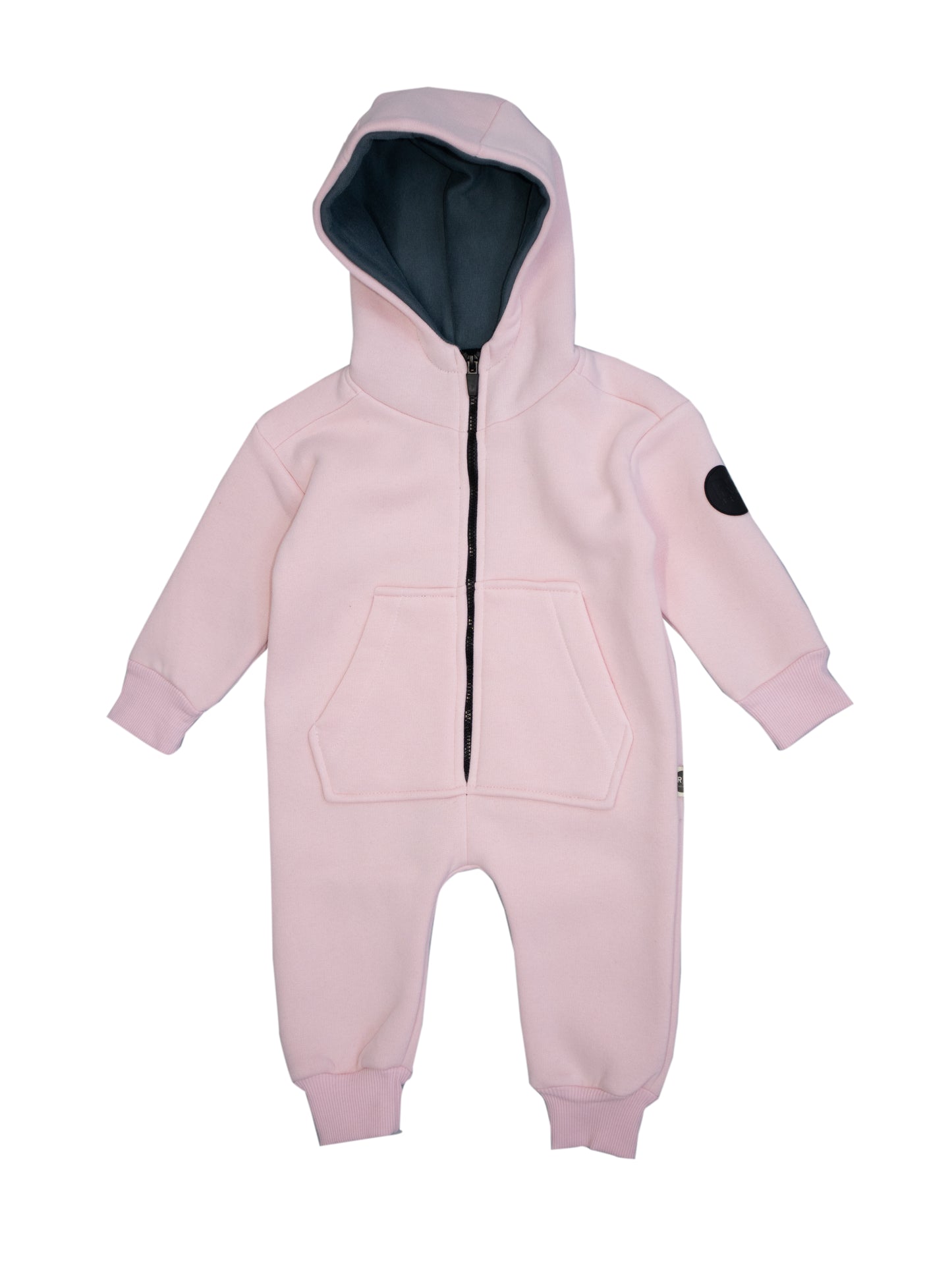 Baby 3 Thread Jumpsuit with Front Zipper and Hood