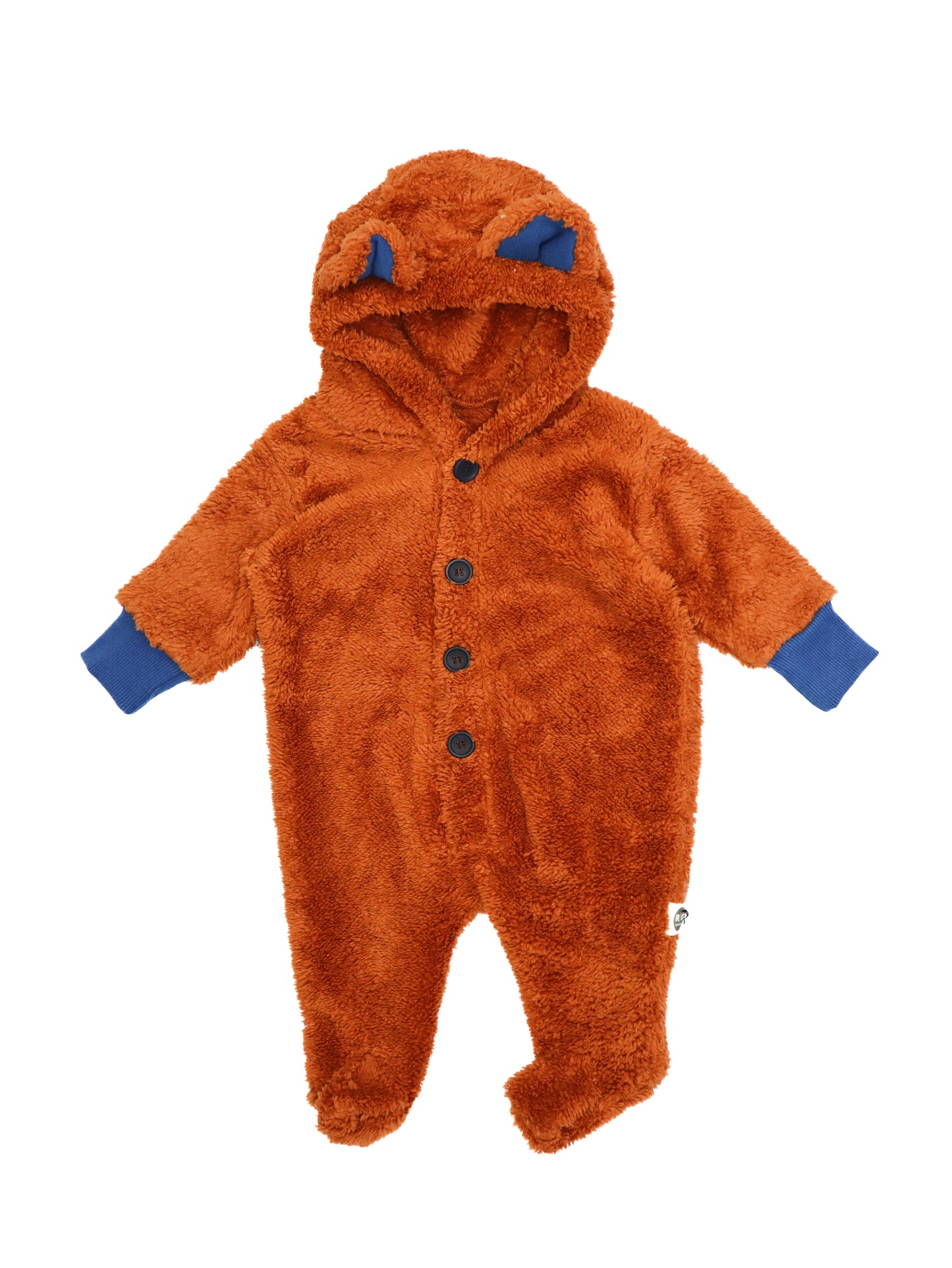 Baby Warm Hooded Winter Jumpsuit with Ear Detail