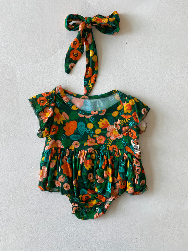 Baby-Bodykleid mit Rüschen & Haarband | 6 Monate–3 Jahre | RG Brand | RG279