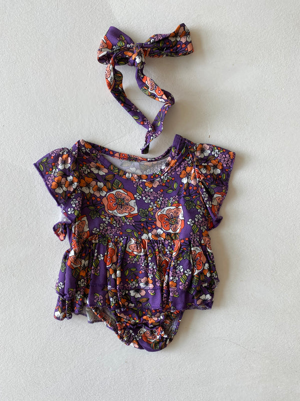 Baby-Bodykleid mit Rüschen & Haarband | 6 Monate–3 Jahre | RG Brand | RG279