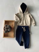 Baby-Jaklon-Cardigan-Rücken-Set