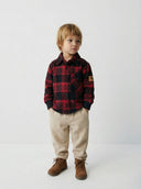 Bebek Jaglon Detaylı Oduncu Gömleği