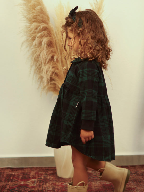 Baby Plaid Dress and Headband | 6 Months–3 Years | RG Brand | RG310